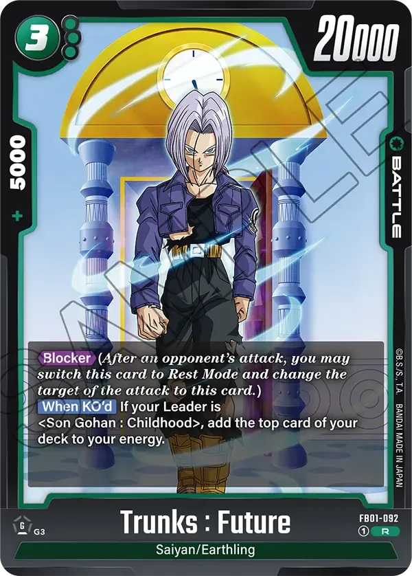 Trunks : Future, Awakened Pulse FB01-092