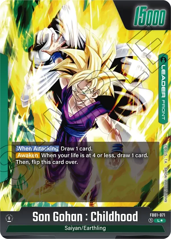 Son Gohan : Childhood, Awakened Pulse FB01-071