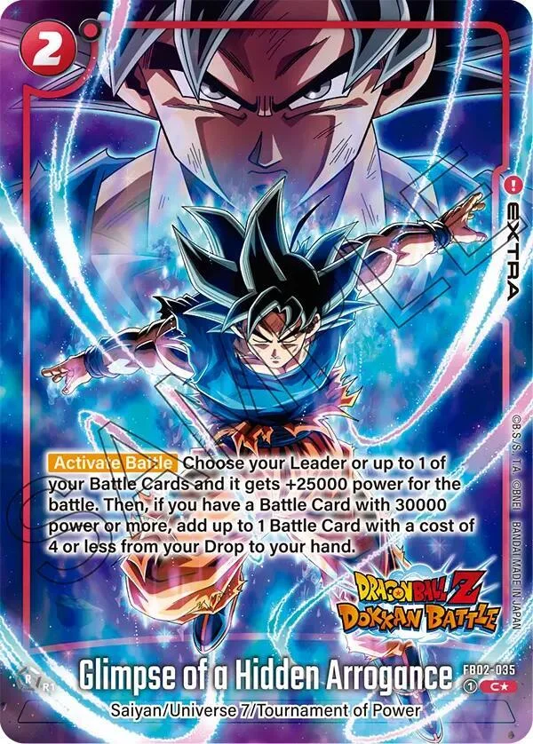 Glimpse of a Hidden Arrogance, Blazing Aura Alternate Art Reprints FB02-035