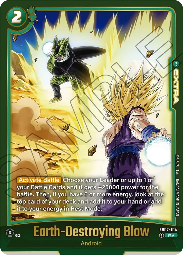Earth-Destroying Blow, Blazing Aura Alternate Art Reprints FB02-104