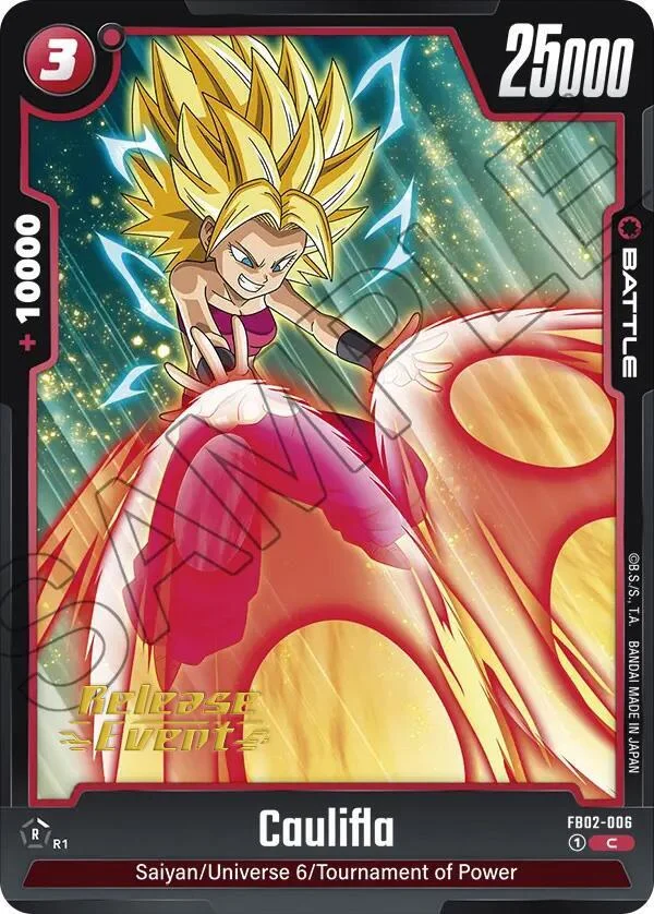 Caulifla, Blazing Aura Release Event Cards FB02-006