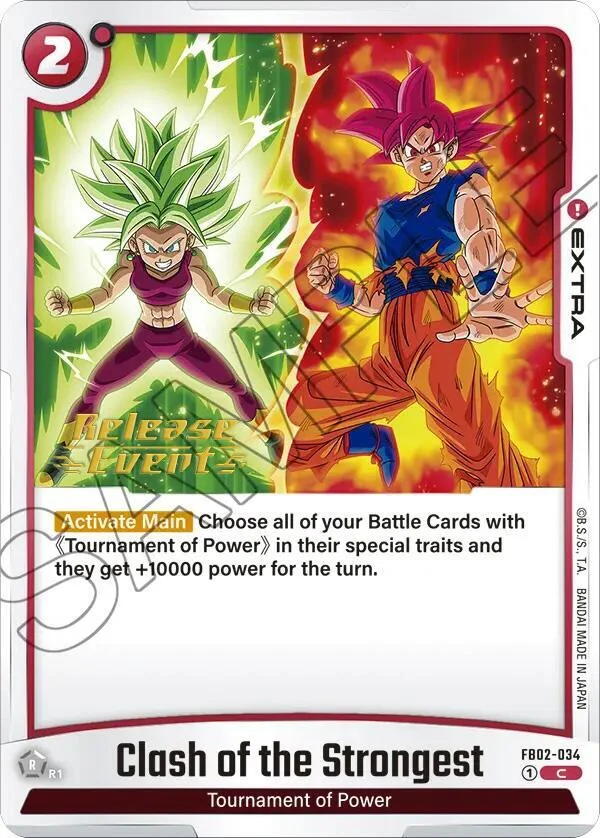 Clash of the Strongest, Blazing Aura Release Event Cards FB02-034