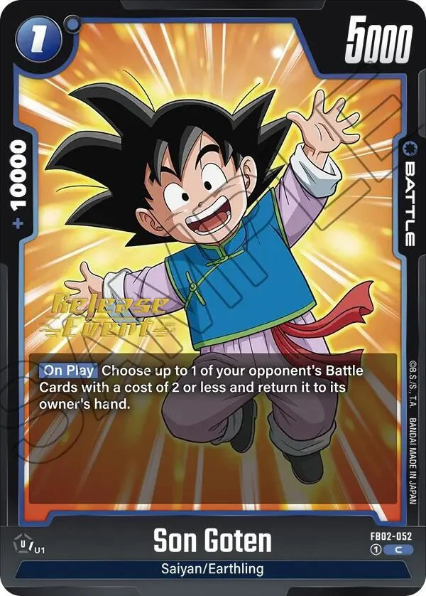 Son Goten, Blazing Aura Release Event Cards FB02-052