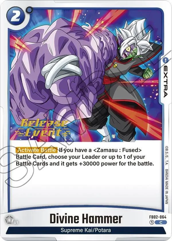Divine Hammer, Blazing Aura Release Event Cards FB02-064