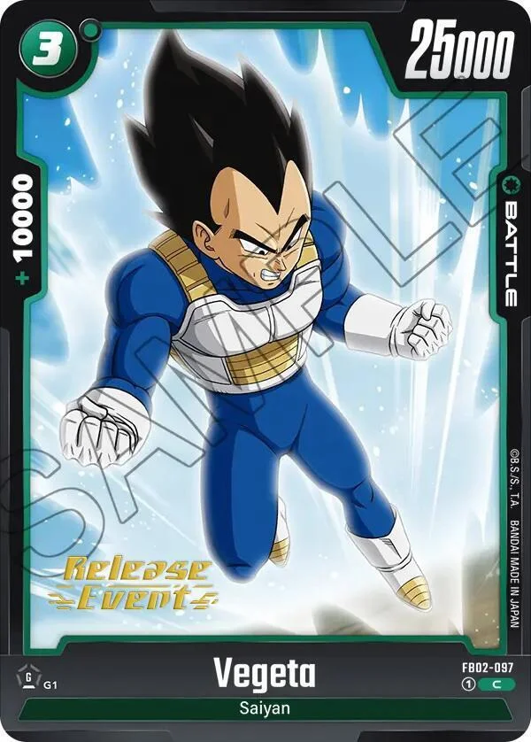 Vegeta, Blazing Aura Release Event Cards FB02-097