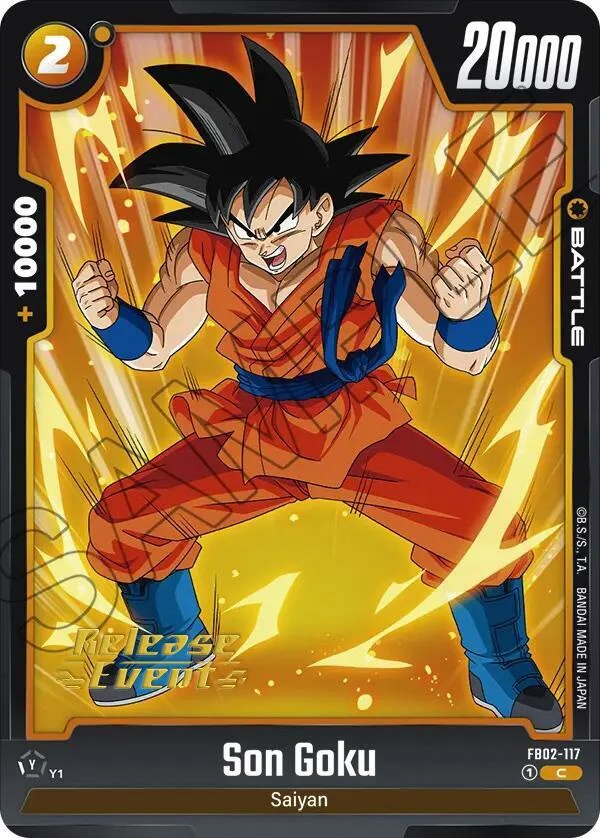Son Goku, Blazing Aura Release Event Cards FB02-117