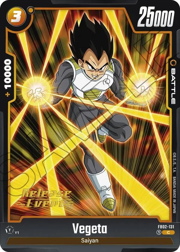 Vegeta, Blazing Aura Release Event Cards FB02-131