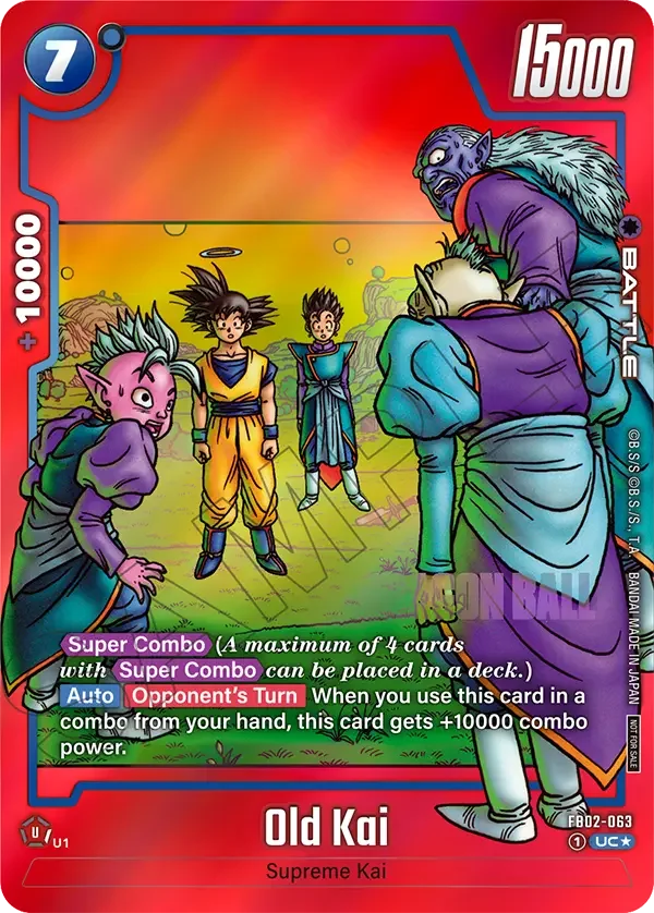 Old Kai, Blazing Aura Release Event Cards FB02-063