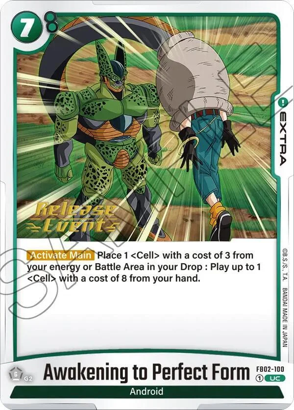 Awakening to Perfect Form, Blazing Aura Release Event Cards FB02-100