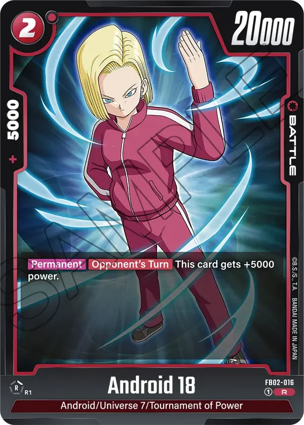 Android 18, Blazing Aura FB02-016