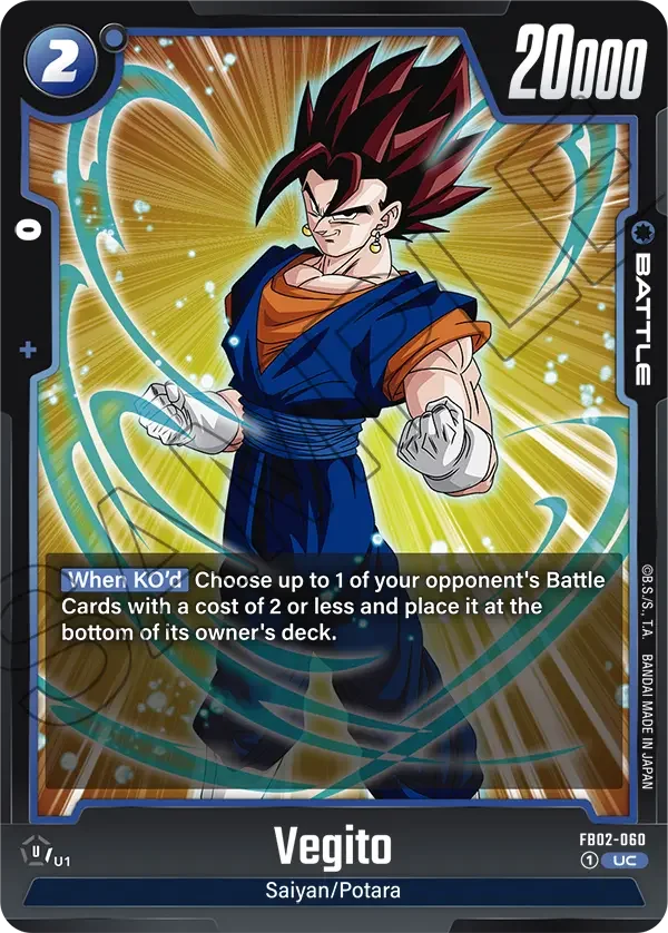 Vegito, Blazing Aura FB02-060