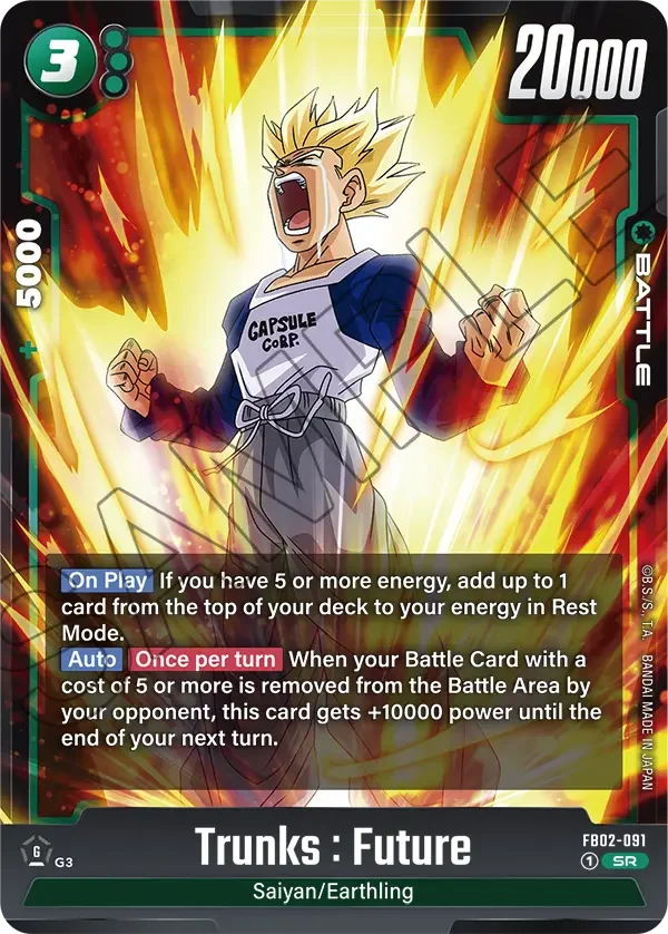 Trunks : Future, Blazing Aura FB02-091