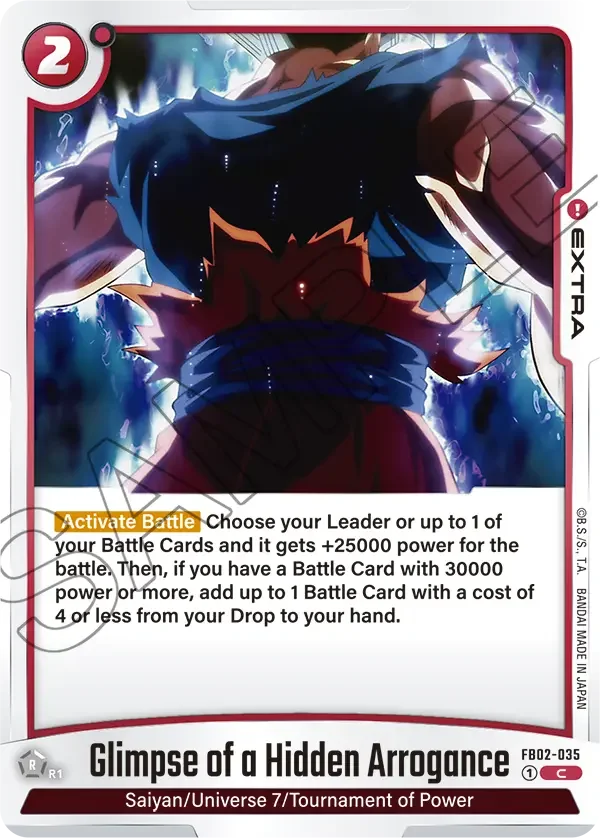 Glimpse of a Hidden Arrogance, Blazing Aura FB02-035