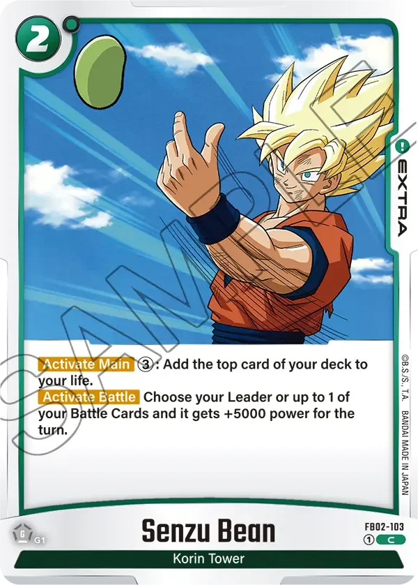 Senzu Bean, Blazing Aura FB02-103