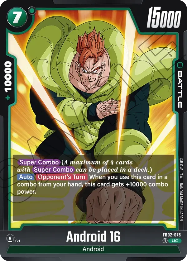 Android 16, Blazing Aura FB02-075