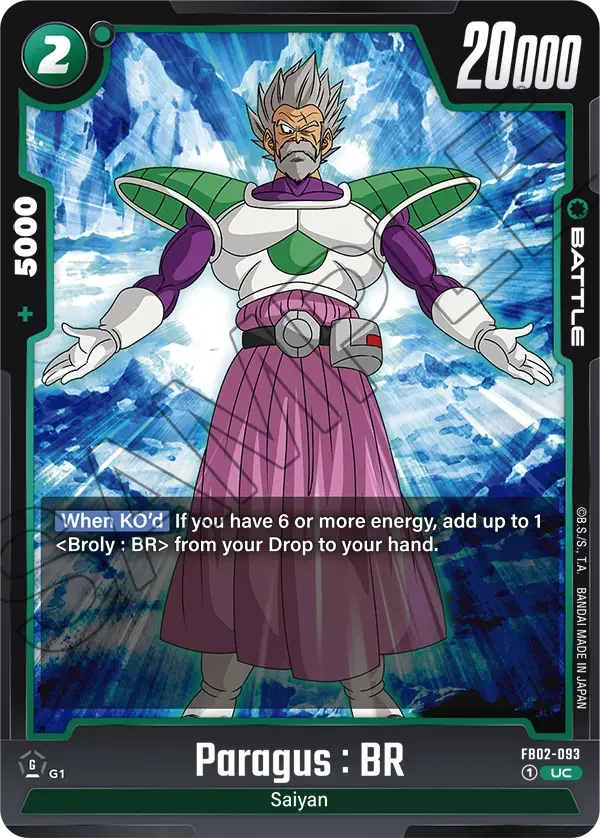 Paragus : BR, Blazing Aura FB02-093