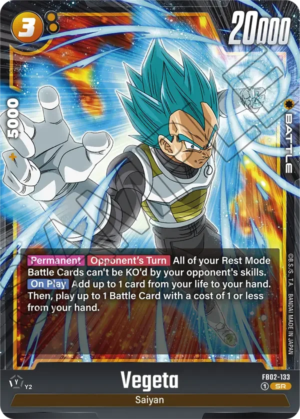 Vegeta, Blazing Aura FB02-133