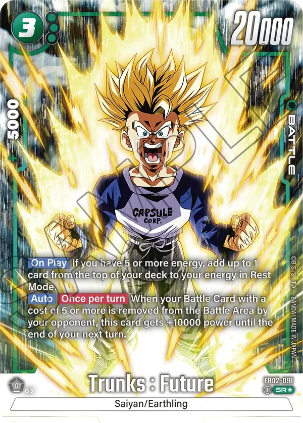 Trunks : Future, Blazing Aura FB02-091