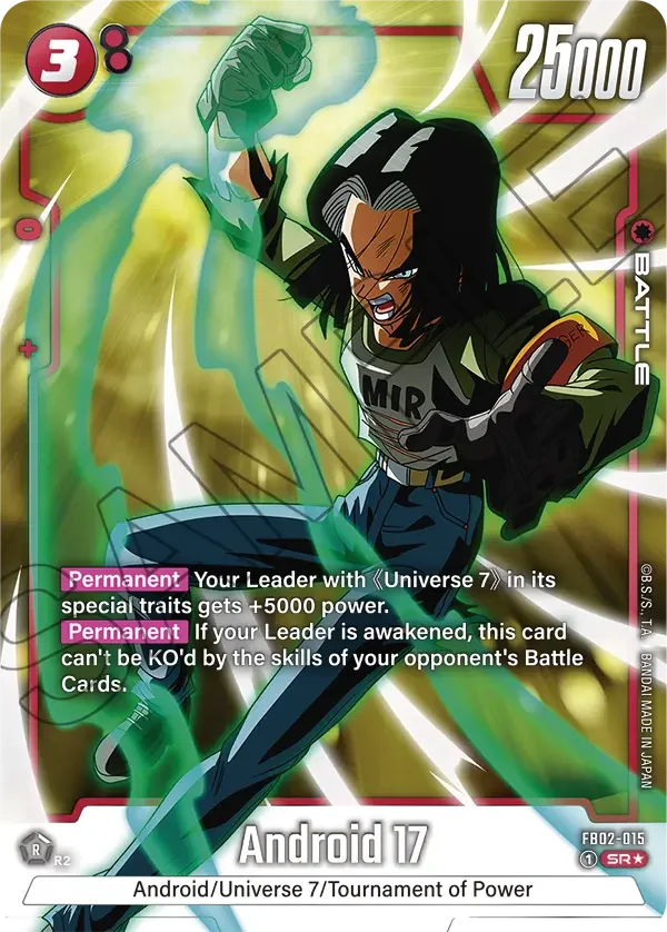 Android 17, Blazing Aura FB02-015
