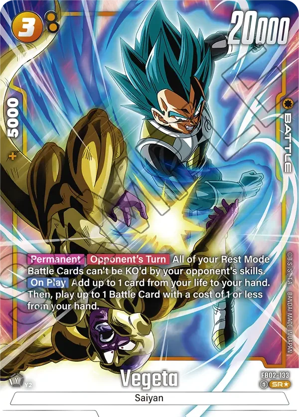 Vegeta, Blazing Aura FB02-133