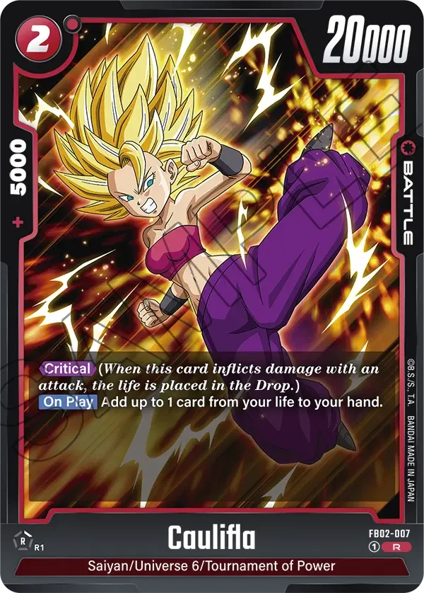 Caulifla, Blazing Aura FB02-007