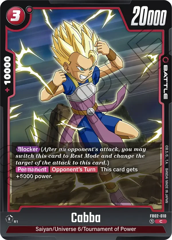 Cabba, Blazing Aura FB02-010