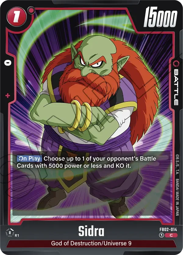 Sidra, Blazing Aura FB02-014