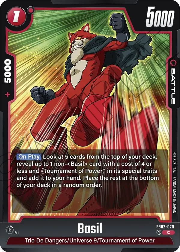 Basil, Blazing Aura FB02-020