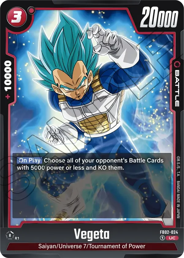 Vegeta, Blazing Aura FB02-024