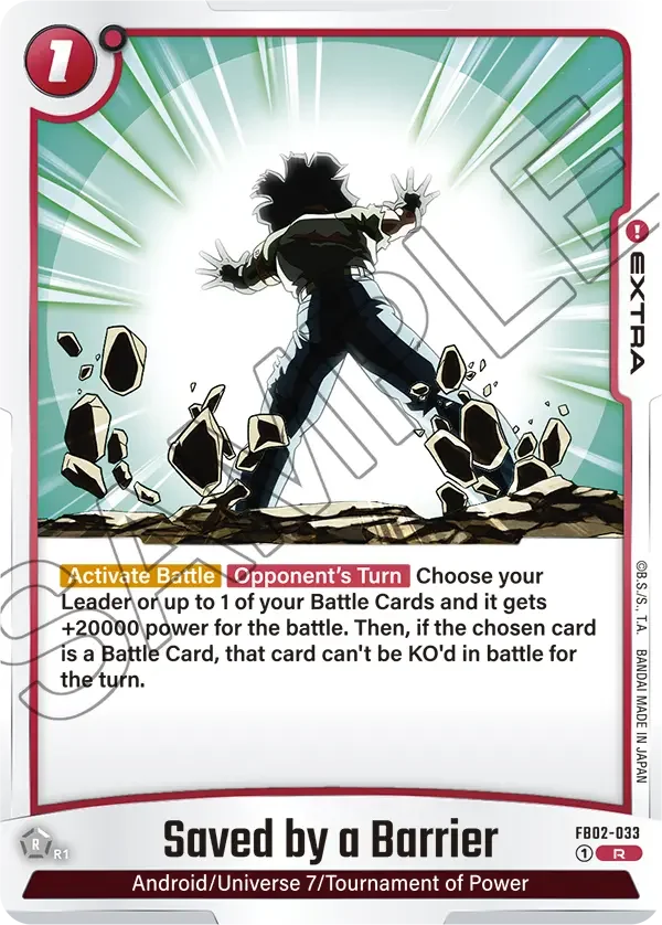 Saved by a Barrier, Blazing Aura FB02-033