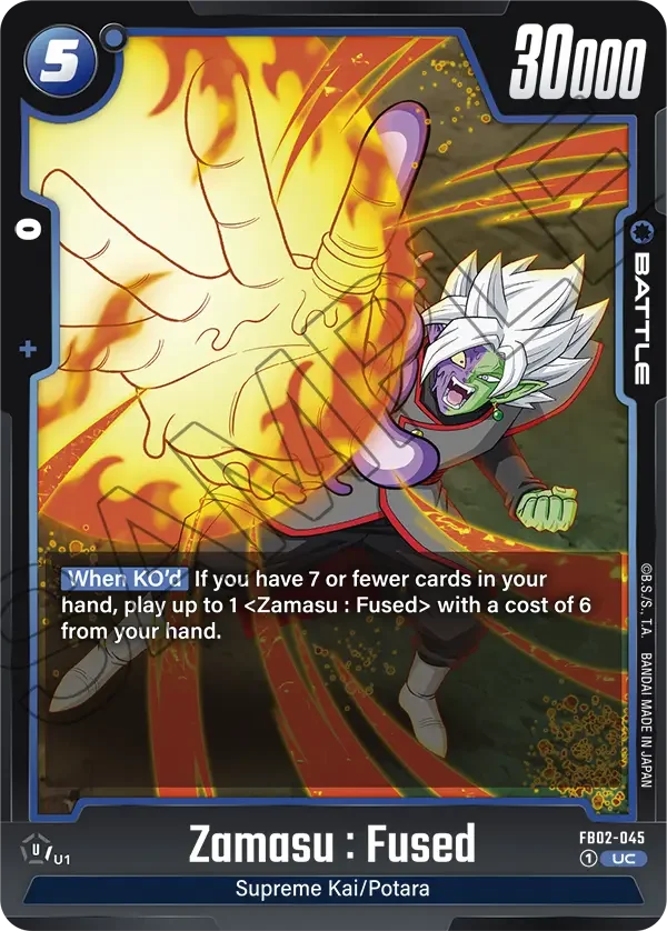 Zamasu : Fused, Blazing Aura FB02-045