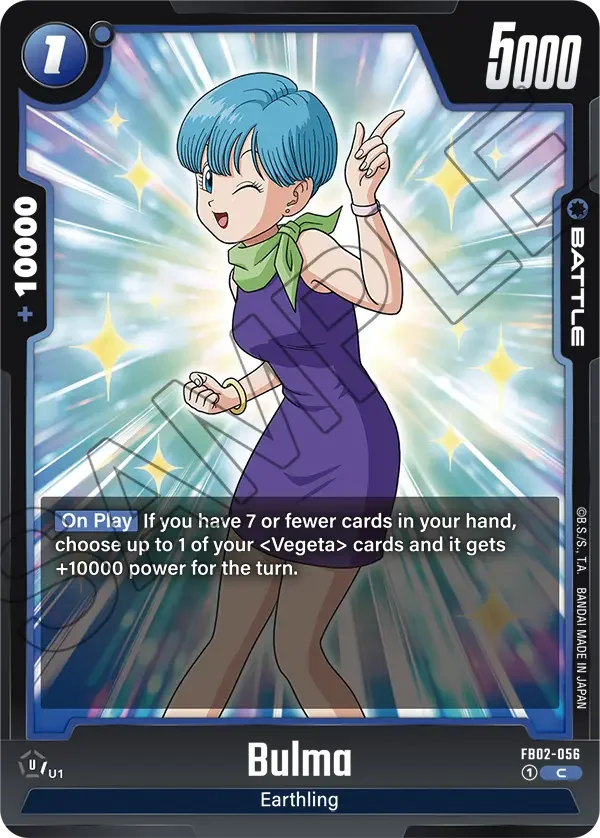 Bulma, Blazing Aura FB02-056