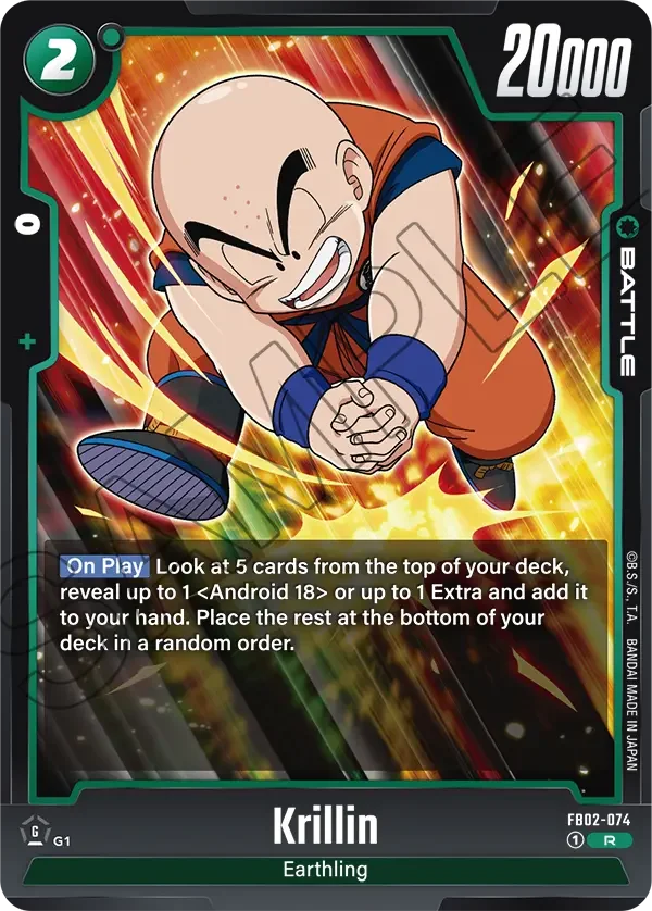 Krillin, Blazing Aura FB02-074