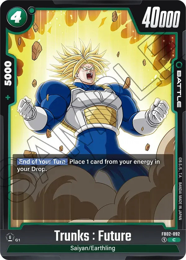 Trunks : Future, Blazing Aura FB02-092