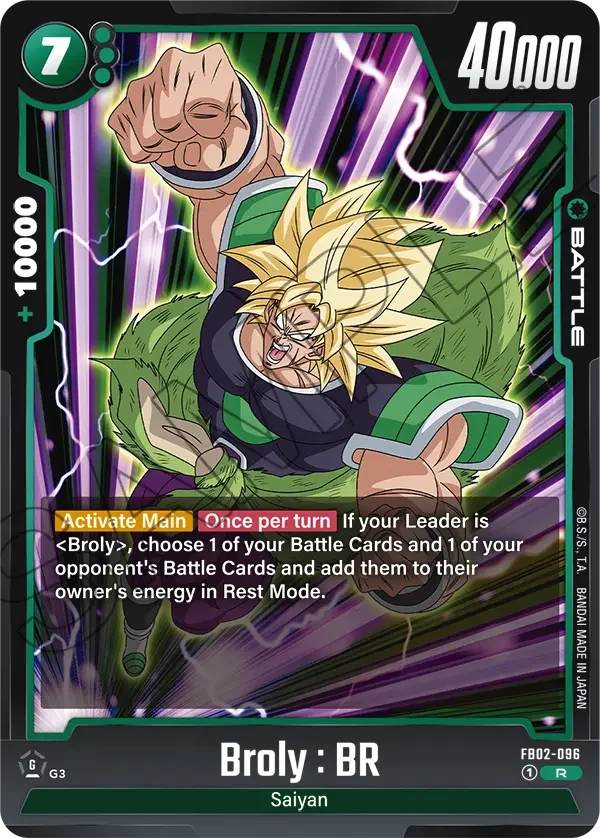 Broly : BR, Blazing Aura FB02-096