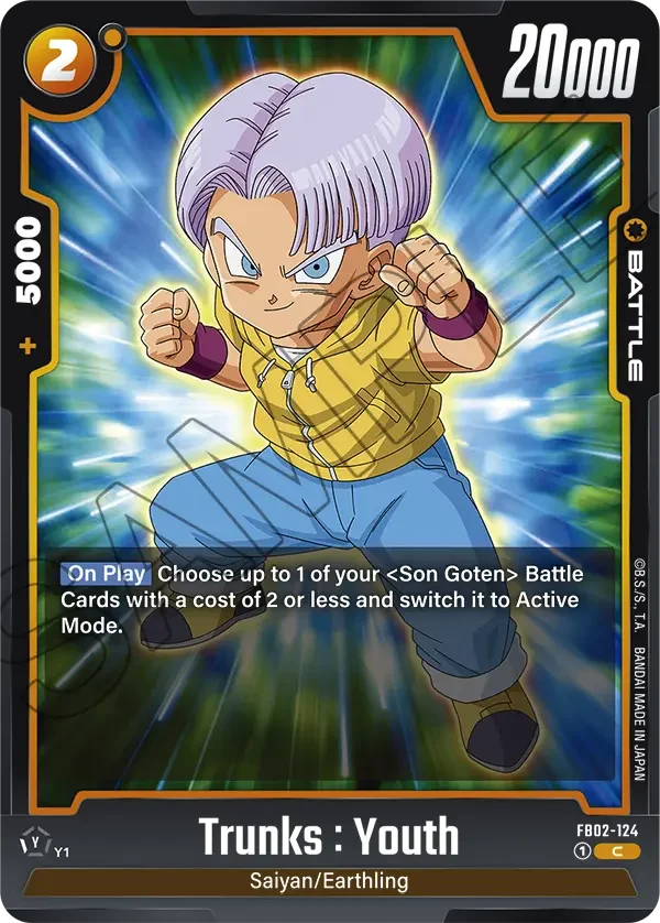 Trunks : Youth, Blazing Aura FB02-124