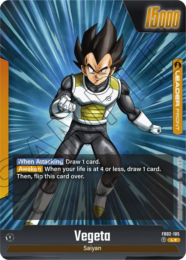 Vegeta, Blazing Aura FB02-105