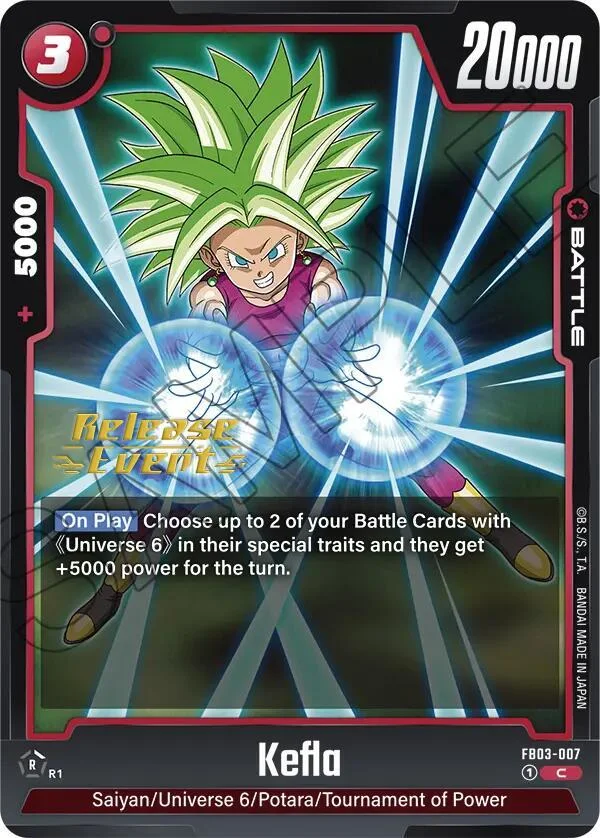 Kefla, Raging Roar Release Event Cards FB03-007