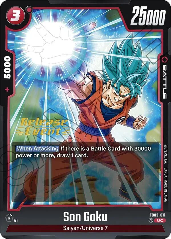 Son Goku, Raging Roar Release Event Cards FB03-011