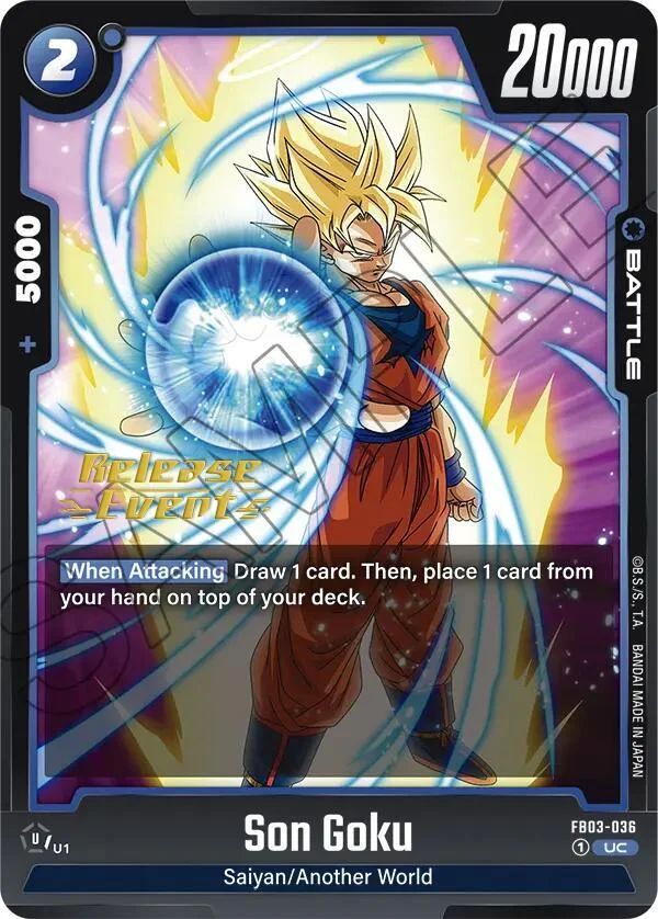 Son Goku, Raging Roar Release Event Cards FB03-036