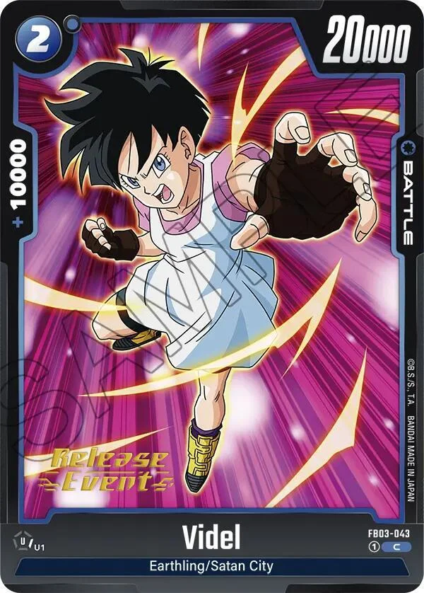 Videl, Raging Roar Release Event Cards FB03-043