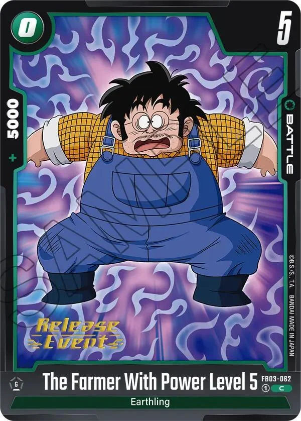The Farmer With Power Level 5, Raging Roar Release Event Cards FB03-062