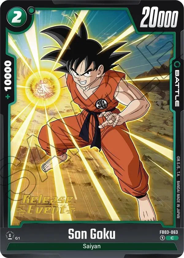 Son Goku, Raging Roar Release Event Cards FB03-063