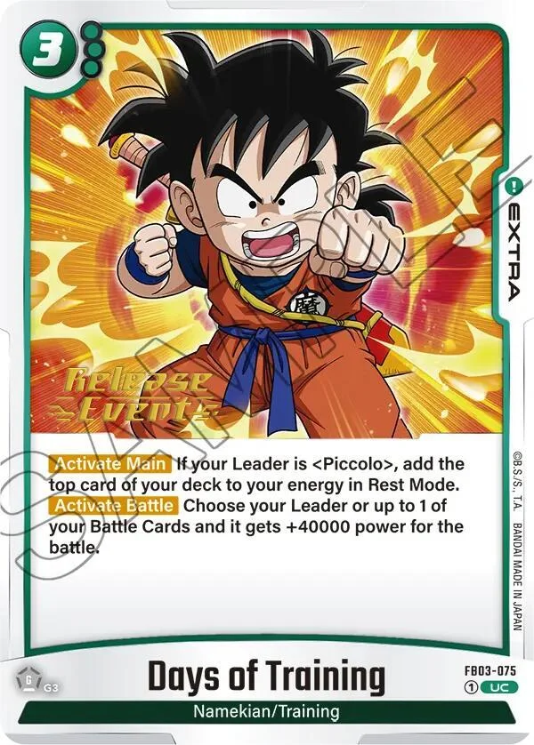 Days of Training, Raging Roar Release Event Cards FB03-075