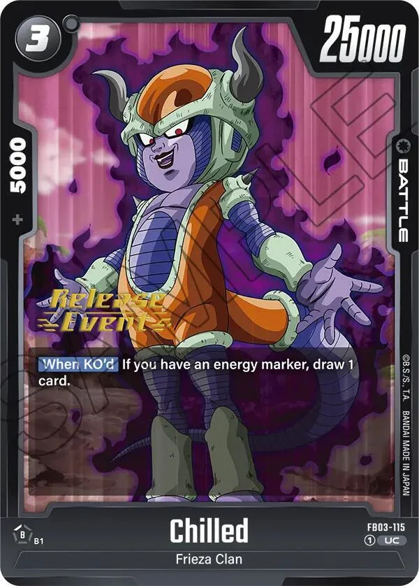 Chilled, Raging Roar Release Event Cards FB03-115