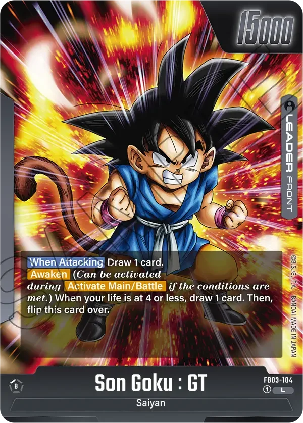 Son Goku : GT, Raging Roar FB03-104