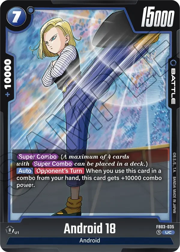 Android 18, Raging Roar FB03-035