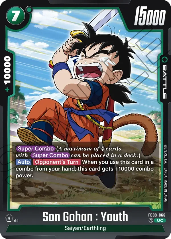 Son Gohan : Youth, Raging Roar FB03-066
