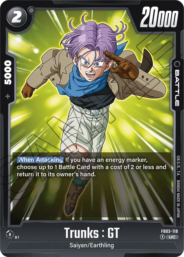 Trunks : GT, Raging Roar FB03-118