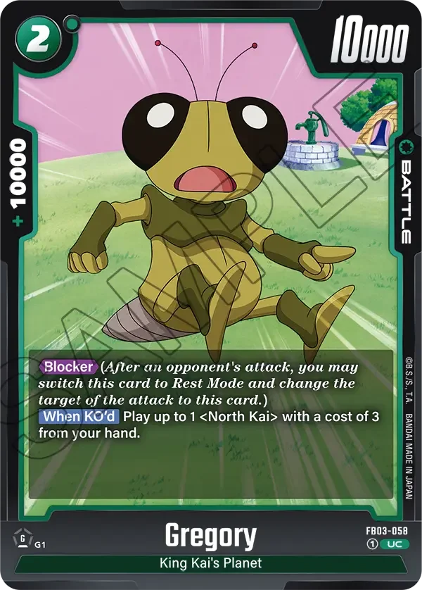 Gregory, Raging Roar FB03-058